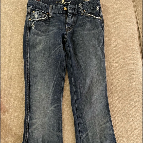 A Pocket 7FAM for all Mankind Jeans gemstones rhinestone dazzle - Picture 4 of 6